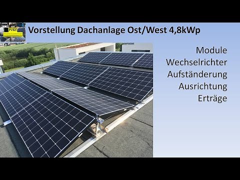 Ost/West Anlage auf Flachdach - im 1000er Club mit SMA und LG-Modulen!