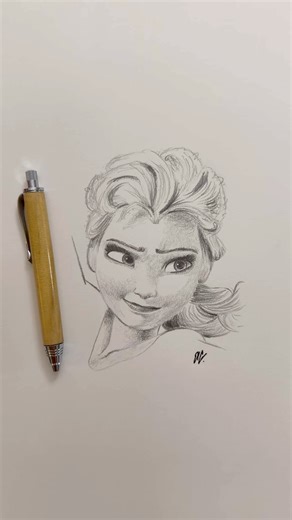 Day 24 of 25 Christmas drawings for my daughter! #drawing #disneyart #christmaseve #disney #elsa