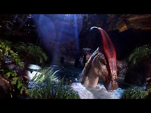 Jurassic World The Ride at Night! (With Working Indominus Rex and T-Rex Battle!!) Universal Studios