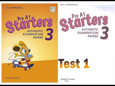 Cambridge Starters A1 Listening 3 Test 1 Authentic Practice Test
