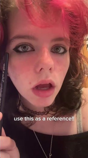 emo/goth makeup tut (fem version) #slay #emomakeup #tutorial #eyeliner tutorial