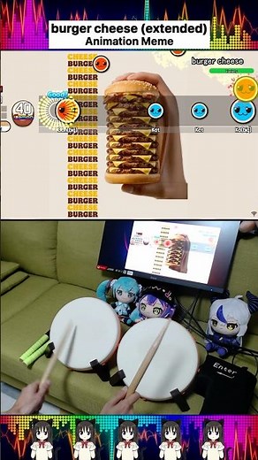 burger cheese (extended) - Animation Meme [Drum] 🥁