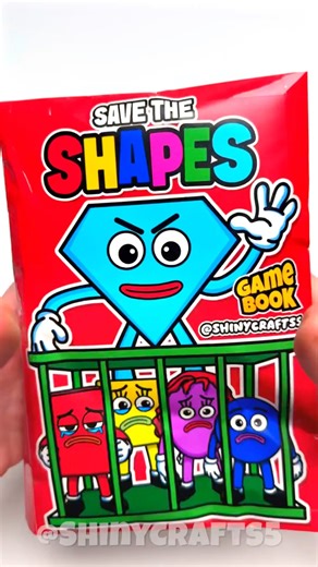 Save the Shapes Game Book | Roblox Game | save the shapes diamond #unboxing #gamebook #roblox