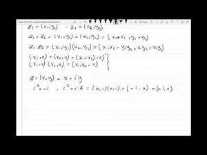 lecture 1 Complex Analysis (review of complex numbers)