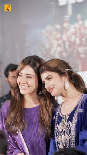 Heroines Sreeleela & Raashi Khanna spotted at Ustaad Bhagat Singh promotions 🔥