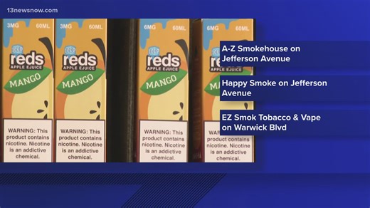Police found 62 pounds of marijuana, numerous THC vapes, psilocybin (mushrooms), and edibles at three smoke shops in Newport News recently. One person is charged. | 13News Now - WVEC