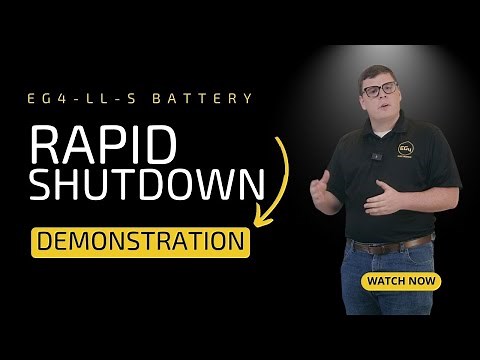EG4-LL-S Battery Rapid Shutdown Feature Demonstration