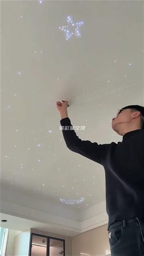 Starry Sky Ceiling Bedroom Ideas for #ModernHomes#GalaxyCeiling