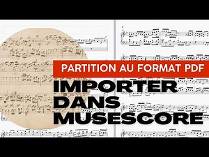 MuseScore : importer une partition au format PDF