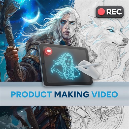 Video Character – RPG Custom Character Creation Process, Hand-drawn Art Video, Unique Add-on, Watch Your Character Come to Life - Etsy