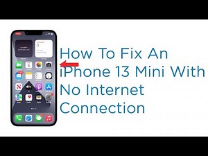 How to Fix Apple iPhone 13 Mini Connected To Network But No Internet Connection