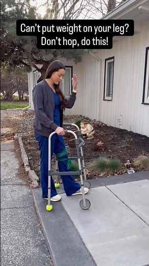 Cant put weight on your leg? Try this! #physicaltherapy #surgery #injury #fallprevention #howto