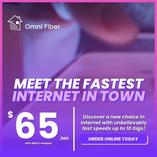 Get blazing-fast Internet starting at just $65/mo. Upgrade your connection today! | Omni Fiber