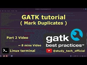 GATK Tutorial | Mark Duplication | Variant analysis #bioinformatics #tutorial #genomics