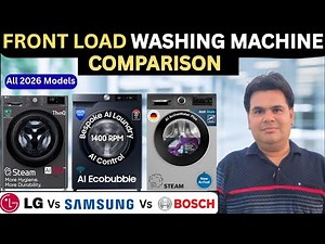 LG Vs SAMSUNG Vs Bosch Washing Machine | Best Front Load Washing Machine 2026 | Best Washing Machine