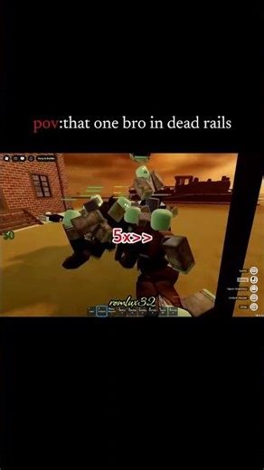 Dead Rails – One Man vs All Zombies 💀 Pickaxe Only Edit | Savage Zombie Killer