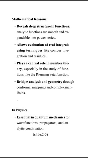 CA000 – Why Complex Analysis?