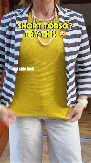 How to Style Long Tops if You're Short or Petite! 👗 #shorts