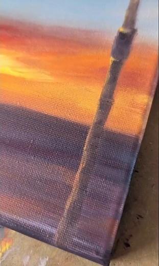 Morning by the Sea | Oil Painting of a Quiet Sunri