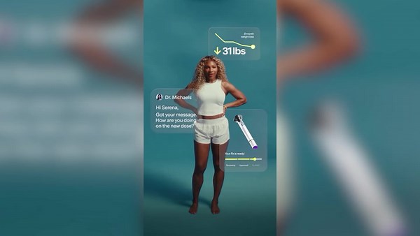 WATCH: Serena Williams shares she has been taking weight loss injections