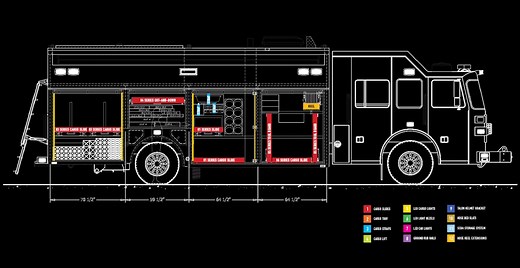 Fire Truck Organization | Fire Truck Compartment Organization