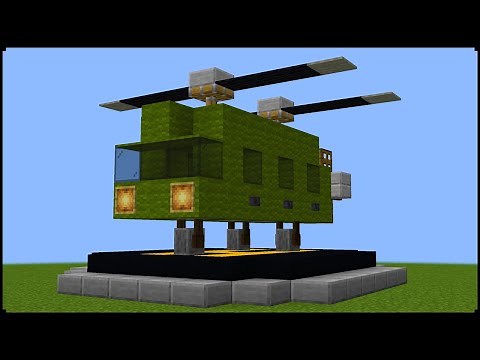 How to Build a Transport Helicopter | Military Base in Minecraft