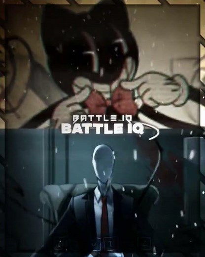 Cartoon cat vs Slender man