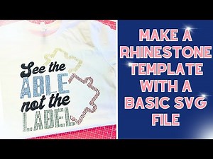 How To Make a Rhinestone Template From An SVG File | For Beginners