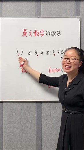 英文数字的读法 #零基础英语 #每日英语 #英语学习 #英语 #英语口语