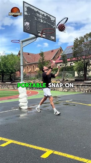 This Portable Net Might Save Outdoor Basketball Forever. #basketball #NBA #sports #shorts