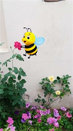 Funny honey bee #youtubeshorts #drawingtutorial
