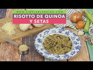 RISOTTO DE QUINOA Y SETAS | Quinotto con champiñones | Receta saludable de risotto de quinoa