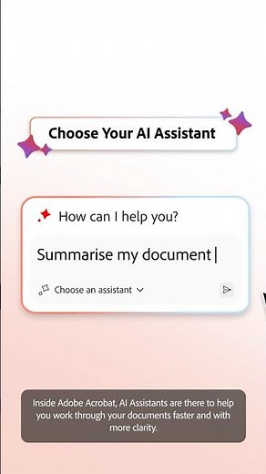 Work Smarter with Acrobat AI Assistant