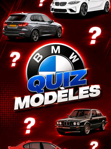 Tu penses connaître les BMW ? 👀 Je te mets au défi de trouver tous les modèles de ce quiz ! 💪 👉 Objectif : faire au moins 8/10 Si tu fais 10/10, tu fais clairement partie des vrais passionnés BMW 🏁 Alors, combien as-tu obtenu ? 👇 Et sur quelle marque veux-tu voir le prochain quiz ? Envoie le quiz à ton pote fan de BM ! #bmw #quiz #automobile #voiture #culture