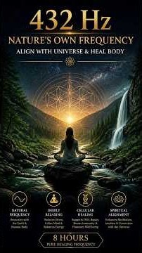 432 Hz Nature's Own Frequency | Align with Universe & Heal Body | 8H