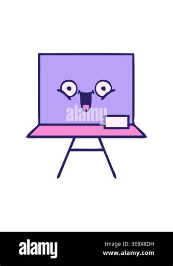 popping motion animation of chalkboard