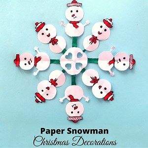 1.5K views · 31 reactions | Easy paper snowman cut out template or...