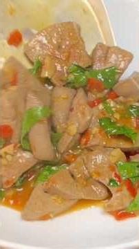 How to make Stir-fried Pork Liver with Basil #StirFriedPorkLiverWithBasil #ThaiDish #Food #StirFr...