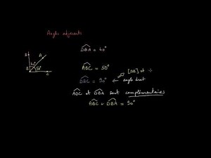 Angles complémentaires et supplémentaires