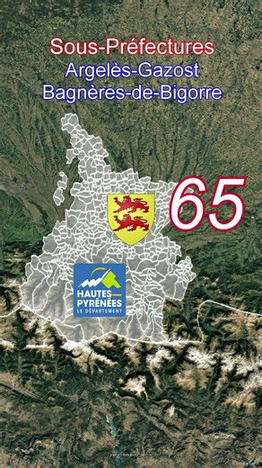 Département des Hautes-Pyrénées 65 🇨🇵 - Vous ne connaissiez pas ce coin de #france #geography #map