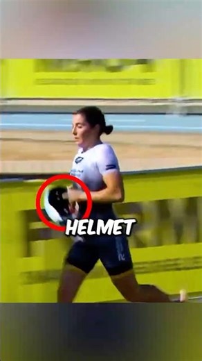 Why Did She Run With A Helmet? 🤔