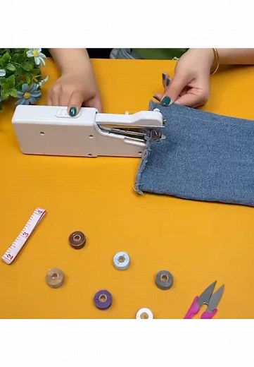 Portable Sewing Machine Multifunction Mini Handheld Electric Sewing Machine #sewingmachine