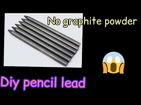 How to make pencil lead at home without graphite powder | DIY homemade pencil lead 100% working.....