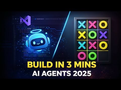 How to use VS Code AI Agents to build a Tic Tac Toe App (2025 Guide)