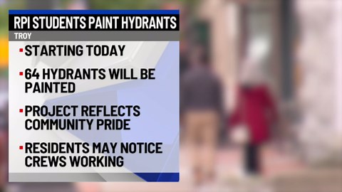 RPI students to paint hydrants in Troy