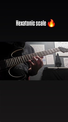 Hexatonic scale 🎸🔥 #hexatonicscale #japan #guitarshred #rocksolo #metalsolo #guitarsolo #fun #fast