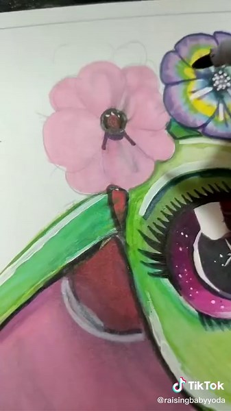 Daisy Drawing Process