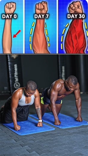 She killed the Push up challenge #motivation