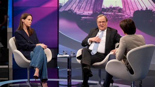 maischberger: Natalie Amiri und Armin Laschet · Ist ein Regimewechsel im Iran möglich?