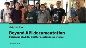 Beyond API documentation: Designing a hub for a better developer experience